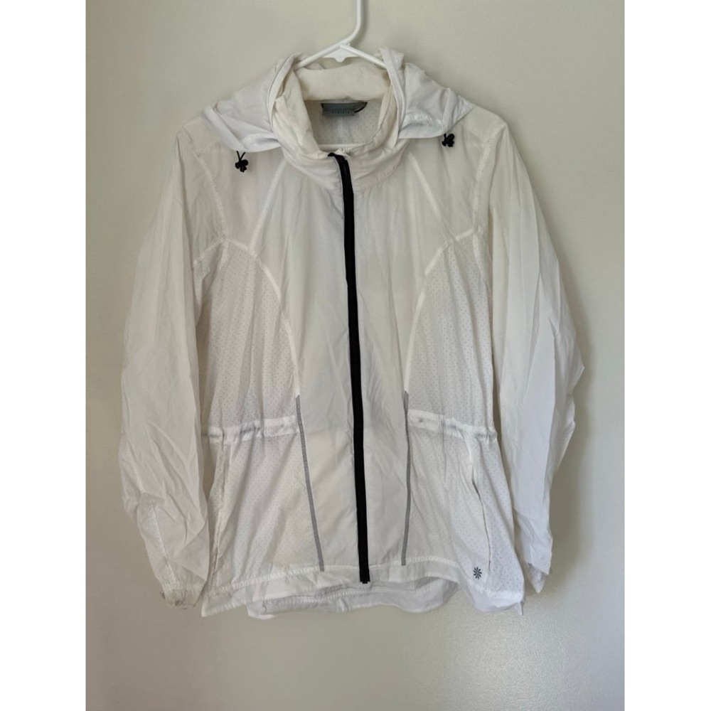 Athleta lightweight windbreaker hooded jacket hiking outdoors athletic